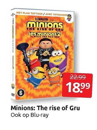 Boekenvoordeel Minions: the rise of gru aanbieding