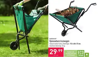 ALDI Garden Line Opvouwbare kruiwagen aanbieding