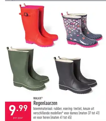 ALDI Walkx Regenlaarzen aanbieding