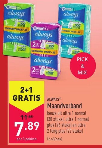 ALDI Always Maandverband aanbieding