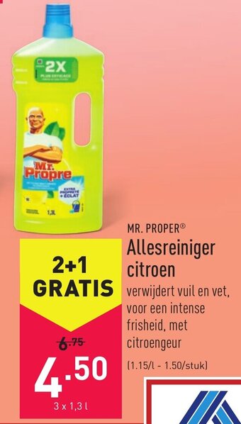 ALDI Mr. Proper Allesreiniger citroen aanbieding