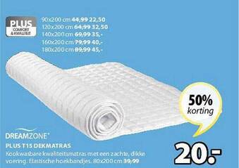 Dreamzone plus t15 dekmatras