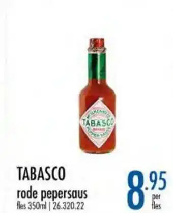 Horeca totaal Tabasco rode pepersaus aanbieding