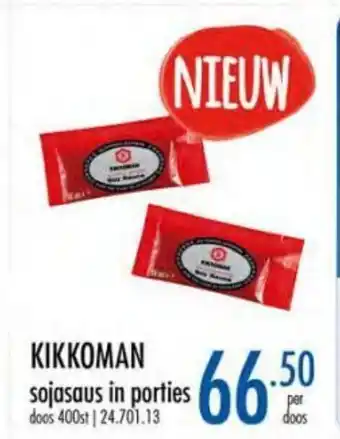 Horeca totaal Kikkoman sojasaus in porties aanbieding