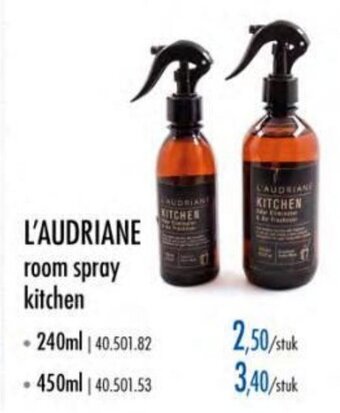 L'Audriane room spray kitchen