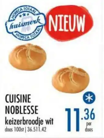 Horeca totaal Cuisine Noblesse keizerbroodje wit aanbieding