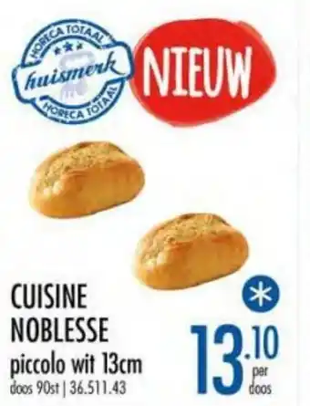 Horeca totaal Cuisine Noblesse piccolo wit 13cm aanbieding