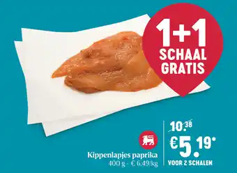 Delhaize Kippenlapjes paprika 400g aanbieding