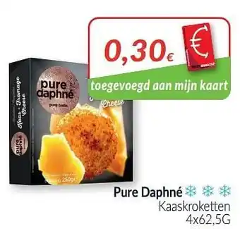 Intermarché Pure daphné kaaskroketten 4 x 62,5 g aanbieding