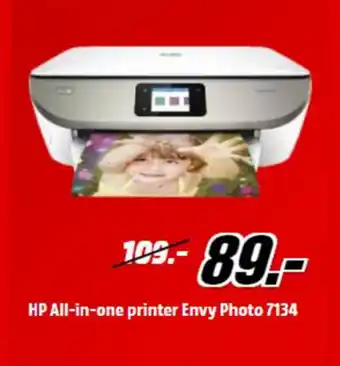 MediaMarkt Hp all-in one printer envy photo 7134 aanbieding
