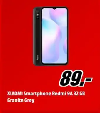 MediaMarkt Xiaomi smartphone redmi 9a 32gb granite grey aanbieding