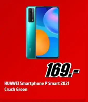MediaMarkt Huawei smartphone p smart 2021 crush green aanbieding