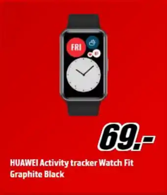 MediaMarkt Huawei activity tracker watch fit graphite black aanbieding