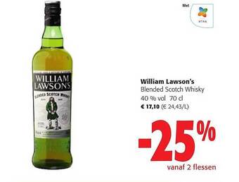 Colruyt William lawson's blended scotch whisky aanbieding