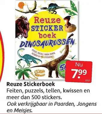Boekenvoordeel Reuze stickerboek aanbieding