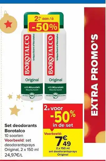 Set deodorants borotalco
