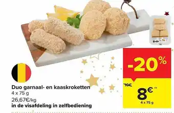 Duo garnaal en kaaskroketten