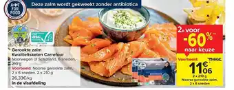 Carrefour Market Gerookte zalm aanbieding
