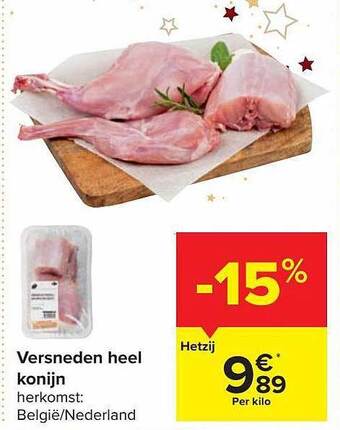 Carrefour Market Versneden heel konijn aanbieding
