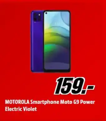 MediaMarkt Motorola smartphone moto g9 power electric violet aanbieding