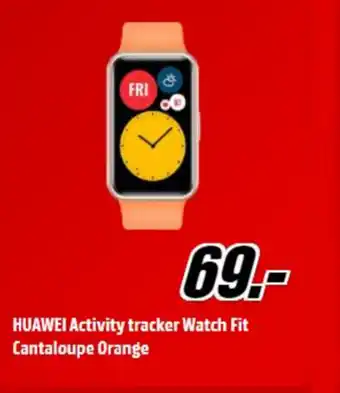 Huawei activity tracker watch fit cantaloupe orange