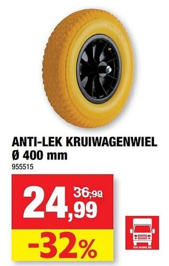 Anti-lek kruiwagenwiel