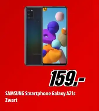 MediaMarkt Samsung smartphone galaxy a21s zwart aanbieding