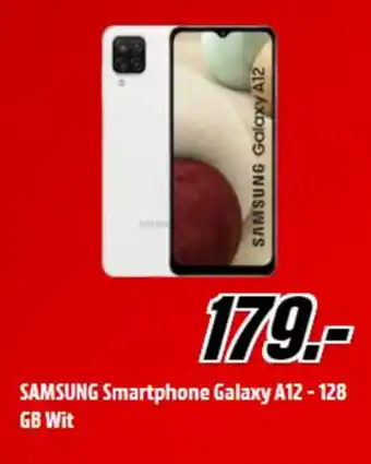 MediaMarkt Samsung smartphone galaxy a12-128 gb wit aanbieding