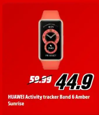 Huawei activity tracker band 6 amber sunrise
