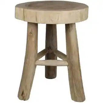Leen Bakker Hsm collection kruk - blank - Leen Bakker aanbieding