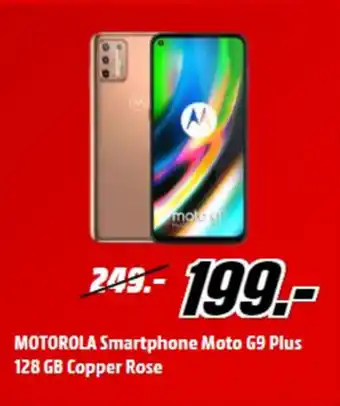 MediaMarkt Motorola smartphone moto 69 plus 128 gb copper rose aanbieding