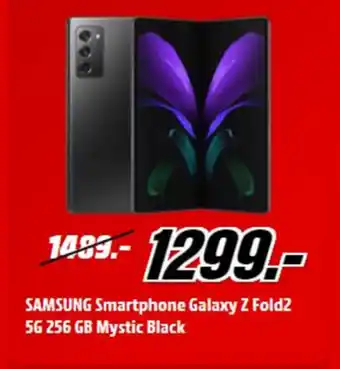 MediaMarkt Samsung smartphone galaxy z folds 56 256 gb mystic black aanbieding