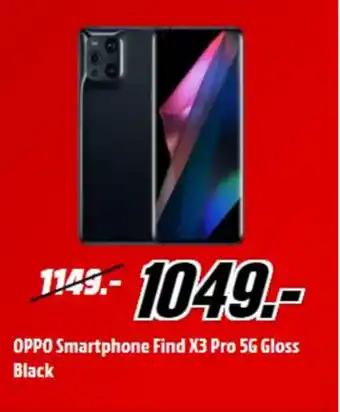 MediaMarkt Oppo smartphone find x3 pro 5g gloss black aanbieding
