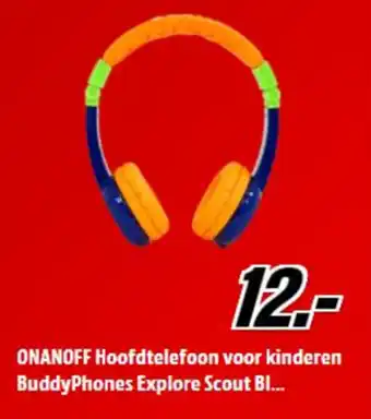 Onanoff hoofdtelefoon voor kinderen buddyphones explore scout bi