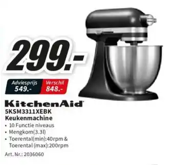 Kitchen Aid 5KSM3311XEBK Keukenmachine