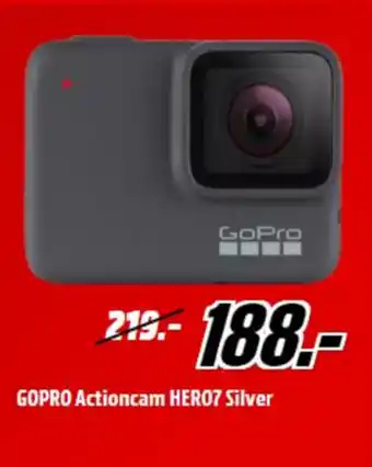 MediaMarkt Gopro actioncam hero07 silver aanbieding