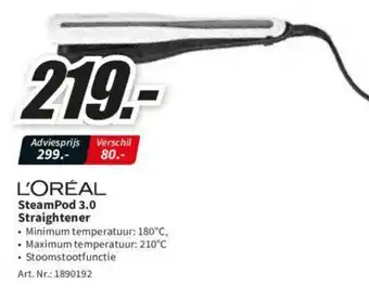 L'Oreal SteamPod 3.0 Straightener