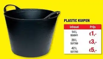 Plastic kuipen 14liter