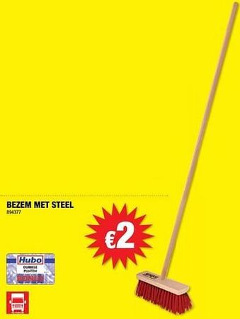 Bezem met steel