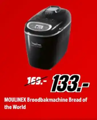 MediaMarkt Moulinex broodbakmachine bread of the world aanbieding