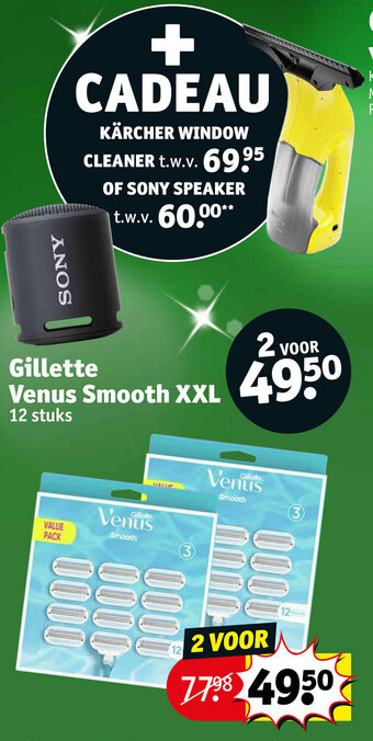 Kruidvat Gillette Venus Smooth XXL aanbieding