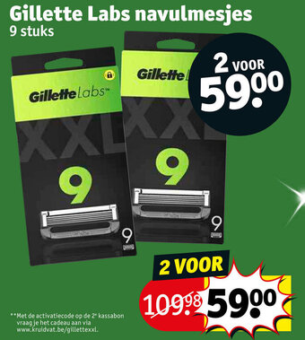 Kruidvat Gillette Labs navulmesjes aanbieding