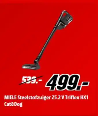 MediaMarkt Miele steelstofzuiger 25.2 v triflex hx1 cat&dog aanbieding