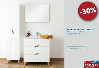 Zelfbouwmarkt Badkamermeubel jackie kolomkast aanbieding