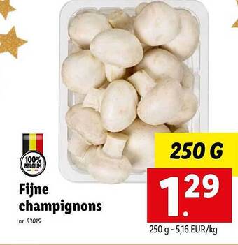 Lidl Fijne champignons aanbieding