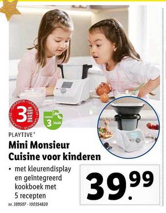 Lidl Playtive mini monsieur cuisine voor kinderen aanbieding