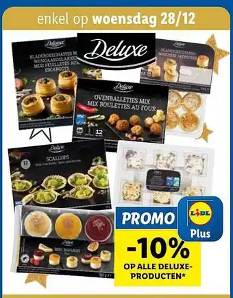 Lidl Deluxe producten aanbieding