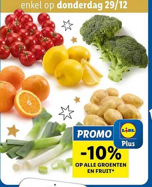 Groenten en fruit promotie bij Lidl