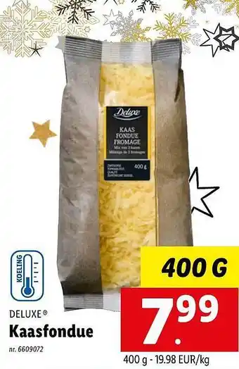 Lidl Deluxe kaasfondue aanbieding