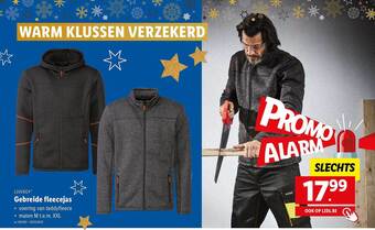Lidl Livergy gebreide fleecejas aanbieding